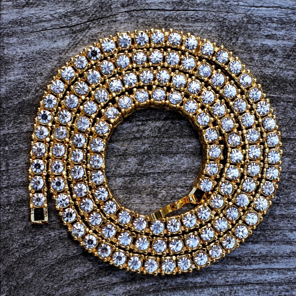18k yellow gold Tennis Chain